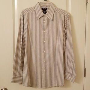 Men's Access Striped Dress Shirt